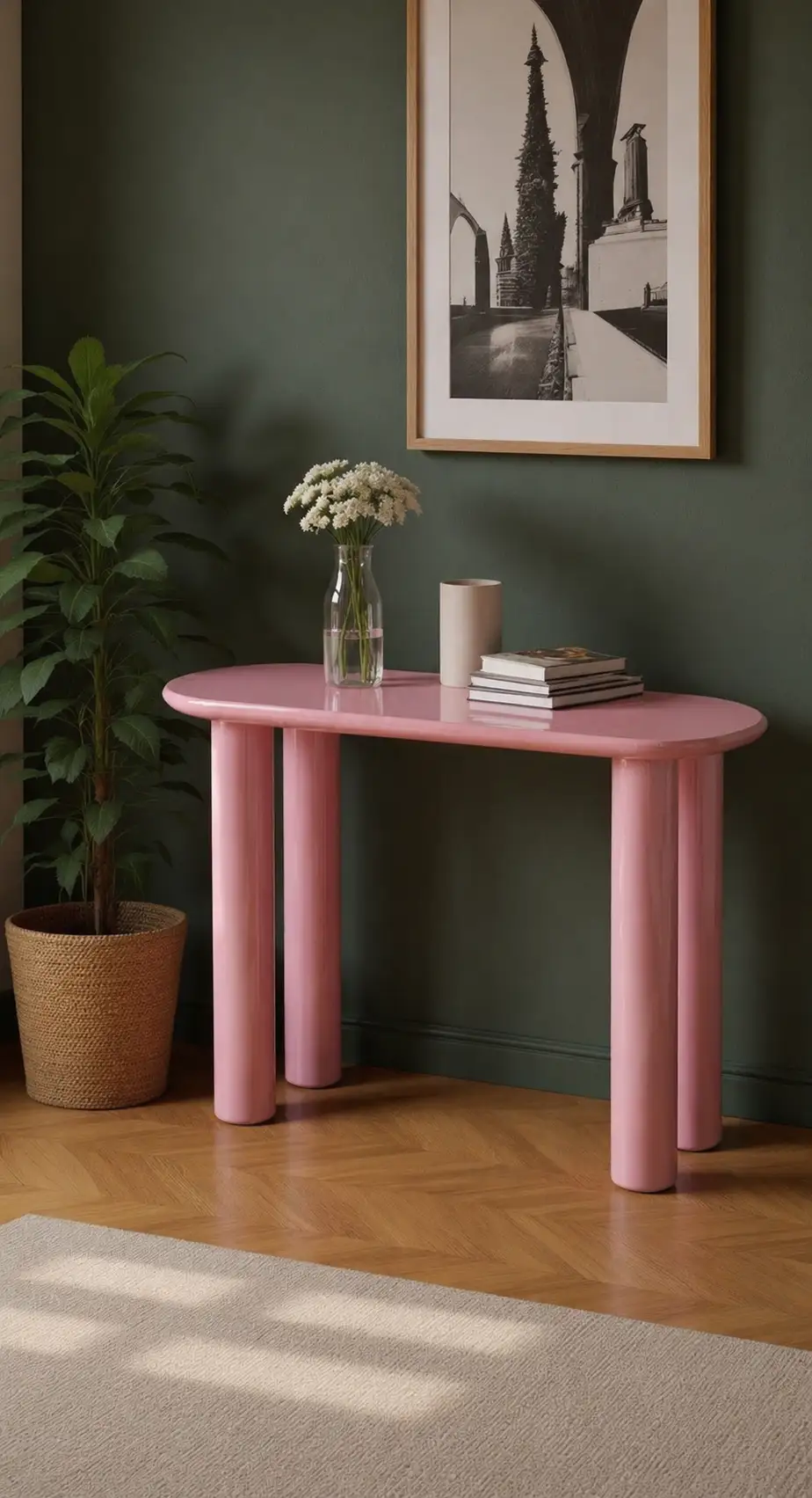 Table Console Rosée